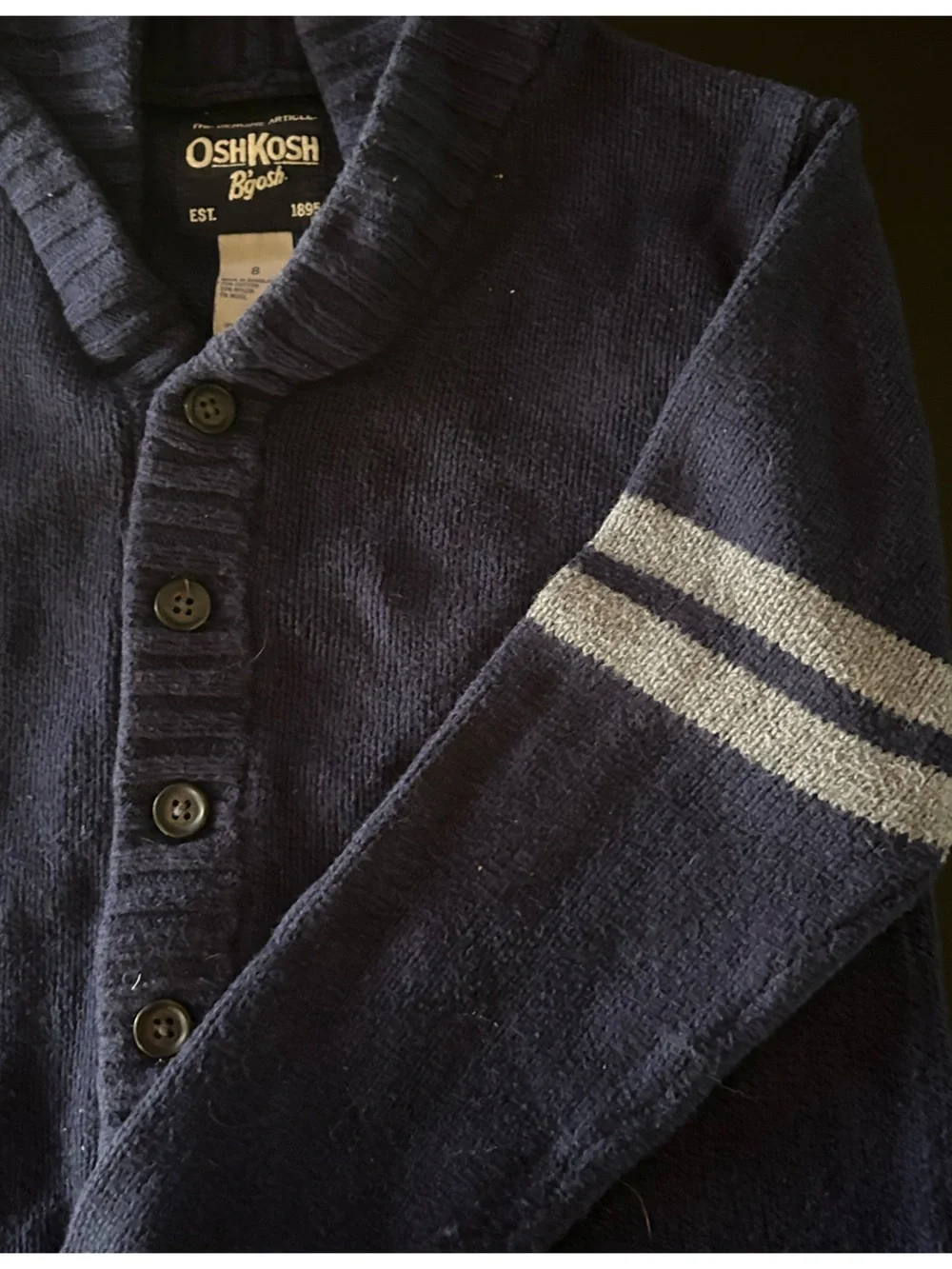 OshKosh B'gosh Navy Blue ButtOshKosh B'gosh Navy Blue Button Up Cardigan Sweater